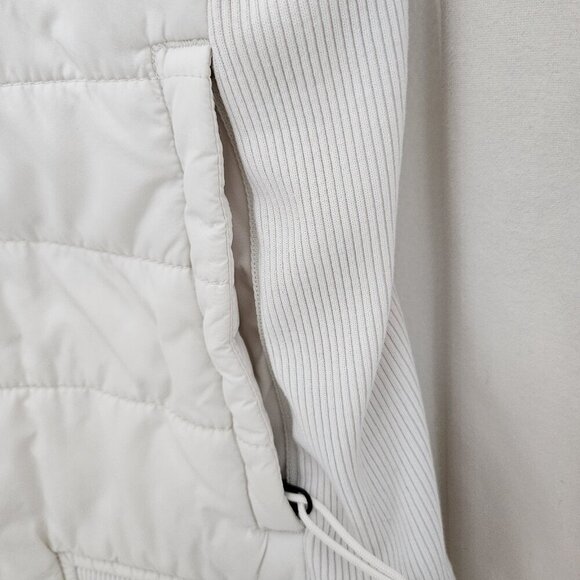 The North Face Jacket S Womens Cream Full Zip Lined Mock Neck Long Sleeve - Picture 4 of 8